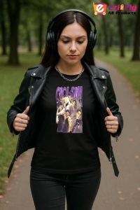Tricou KPOP dama cu trupa formatia CHOL SAN , music Coreean 203 - Img 5