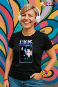 Tricou KPOP dama cu trupa formatia J-HOPE 2 , music Coreean 231 - Img 5