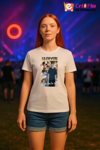 Tricou KPOP dama cu trupa formatia JAEHYUN , music Coreean 219 - Img 7