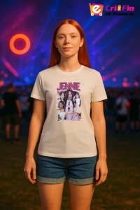 Tricou KPOP dama cu trupa formatia JENNIE , music Coreean 223 - Img 8