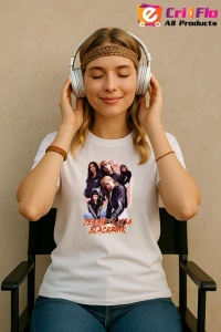 Tricou KPOP dama cu trupa formatia JENNIE X LISA - BLACKPINK , music Coreean 228 - Img 8
