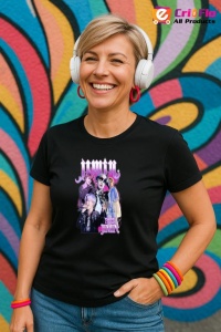 Tricou KPOP dama cu trupa formatia JIMIN PARK JIMIN , music Coreean 236 - Img 4