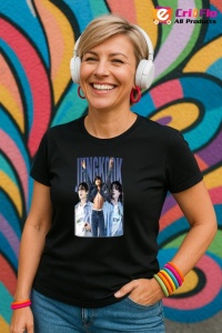 Tricou KPOP dama cu trupa formatia JUNGKOOK 2 , music Coreean 241 - Img 5