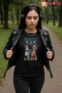 Tricou KPOP dama cu trupa formatia JUNGKOOK GOLDEN , music Coreean 248 - Img 5