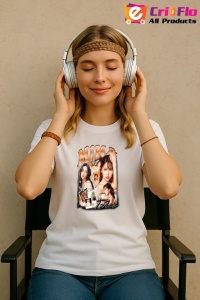 Tricou KPOP dama cu trupa formatia MINA TWICE , music Coreean 269 - Img 9