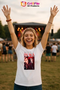 Tricou KPOP dama cu trupa formatia SUGA , music Coreean 292 - Img 9