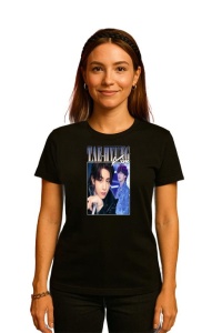 Tricou KPOP dama cu trupa formatia TAE-HYUNG KIM , music Coreean 293 - Img 2