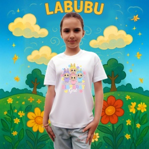 Tricou Labubu birthday multiplu, Unisex Dama si Barbat | Copii - Img 3