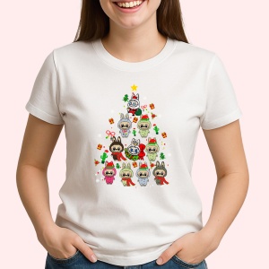Tricou Labubu brad bebe, Unisex Dama si Barbat | Copii - Img 2