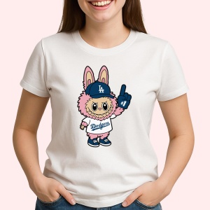 Tricou Labubu dodgers mix, Unisex Dama si Barbat | Copii - Img 2