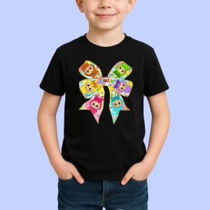 Tricou Labubu fundita mare, Unisex Dama si Barbat | Copii, Culoare Negru - Img 2