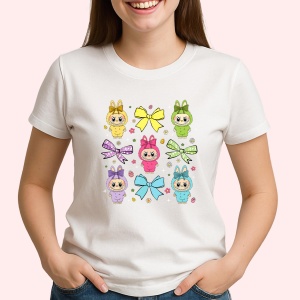 Tricou Labubu fundite colorate, Unisex Dama si Barbat | Copii - Img 2