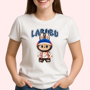 Tricou Labubu geaca buline, Unisex Dama si Barbat | Copii - Img 2