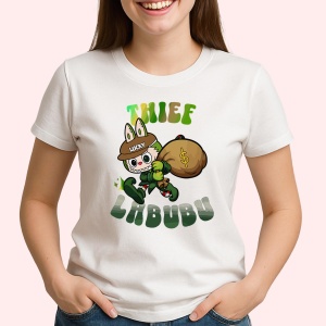 Tricou Labubu hot thief, Unisex Dama si Barbat | Copii - Img 2