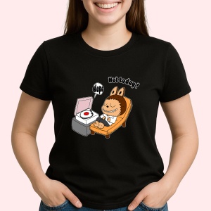 Tricou Labubu hotpink muzica, Unisex Dama si Barbat | Copii, Culoare Negru