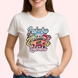 Tricou Labubu Labubu burger, Unisex Dama si Barbat | Copii - Img 2