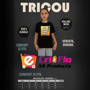 Tricou Labubu ramen, Unisex Dama si Barbat | Copii, Culoare Negru - Img 12