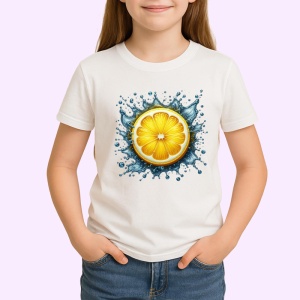 Tricou Lamaie galbena si stropi de energie, Fructe, Copii | Dama