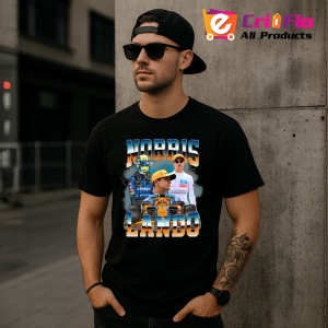 Tricou Lando Norris Colaj Artistic Echipa Mclaren Formula 1, Copii | Dama | Barbat - Img 9
