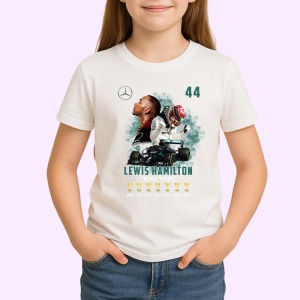 Tricou Lewis Hamilton Colaj Masina Trofee Mercedes Formula 1, Copii | Dama | Barbat