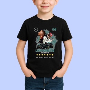 Tricou Lewis Hamilton Colaj Masina Trofee Mercedes Formula 1, Copii | Dama | Barbat - Img 2