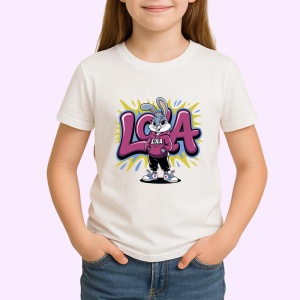Tricou Lola Bunny – Glugă și sneakers, energie și atitudine Copii | Dama | Barbat Barbat - Img 2
