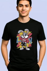Tricou Lola cu hanorac colorat si sneakers sport Copii | Dama | Barbat Barbat - Img 5