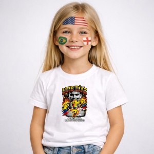 Tricou Luis Diaz Colombia World Cup Fifa 2026, din bumbac 100%, tricou alb, Copii | Dama | Barbat - Img 2