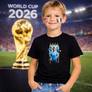 Tricou Luis Suarez Uruguay World Cup Fifa 2026, din bumbac 100%, tricou negru, Copii | Dama | Barbat - Img 5