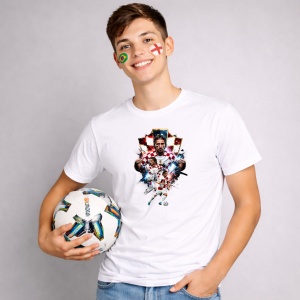 Tricou Luka Modric Croatia World Cup Fifa 2026 V2, din bumbac 100%, tricou alb, Copii | Dama | Barbat