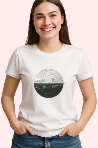Tricou Luna Neagra Cu Stele Ilustratie, Copii | Dama | Barbat - Img 4