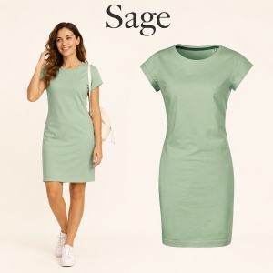 Tricou lung damă tip rochie Freedom 178, bumbac, croială lejeră, 180 g/m², XS–2XL, 15 culori - Img 21