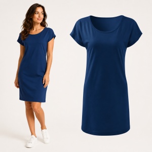 Tricou Lung Tip Rochie Damă Malfini Love 123, Roz, 95% Vâscoză, Croială Lejeră, Guler Tip Barcă, XS–2XL - Img 15