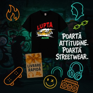 Tricou Lupta Acum Negru, FIGHT FOR EVERY SPACE Negru, Copii | Dama | Barbat - Img 11