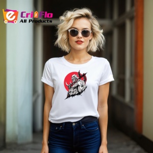 Tricou Luptator Minotaur Furios Fundal Gri Rosu, din bumbac 100% , tricou alb pentru Copii | Dama | Barbat - Img 7