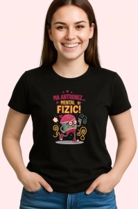 Tricou Ma antrenez mentatl si fizic, Copii | Dama | Barbat , tricou negru - Img 3