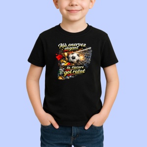 Tricou Ma Enervez Elegant La Fiecare Gol Ratat Fotbal, din bumbac 100%, tricou negru Copii | Dama | Barbat - Img 2