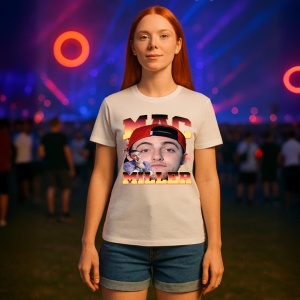 Tricou Mac Miller - Sapca rosie, fata frontala, muzica Nu Metal, Dama | Barbat | Copii - Img 7