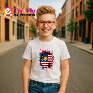 Tricou Malaysia Steag Splash Art, Copii | Dama | Barbat - Img 8