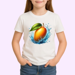 Tricou Mango si val racoritor, Fructe, Copii | Dama - Img 1