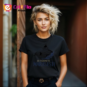 Tricou Marasesti 20 tigari romanesti ambalaj memorial design patriotic, Copii | Dama | Barbat , tricou negru - Img 8