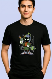 Tricou Marvin the Martian – Cartoon Graffiti Style Copii | Dama | Barbat Barbat - Img 7
