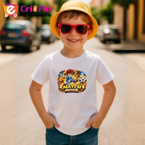 Tricou Match Mode Copil Fotbalist Minge V1, din bumbac 100% , tricou alb pentru Copii | Dama | Barbat - Img 4