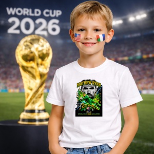 Tricou Mathew Ryan Australia World Cup Fifa 2026, din bumbac 100%, tricou alb, Copii | Dama | Barbat - Img 5