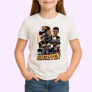 Tricou Max Verstappen Colaj Cu Echipa Red Bull Formula 1, Copii | Dama | Barbat - Img 3