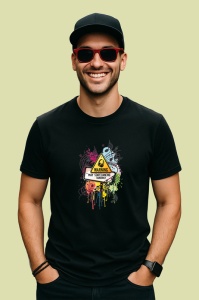 Tricou May Start Talking Pizza Warning, Copii | Dama | Barbat, culoare negru