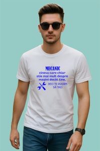 Tricou mecanic cineva care chiar stie despre masini decat tine mesaj comic, Copii | Dama | Barbat - Img 2