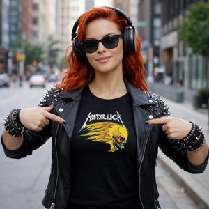 Tricou Metallica Craniu Flacari Galben, din bumbac 100%, tricou negru, Dama | Barbat - Img 6