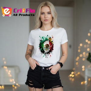 Tricou Mexico Steag Splash Art, Copii | Dama | Barbat - Img 10