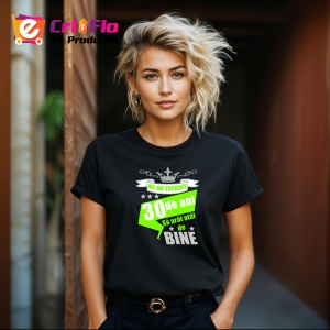 Tricou Mi Au Trebuit 30 De Ani Bine Verde, din bumbac 100%, tricou negru, Dama | Barbat - Img 6